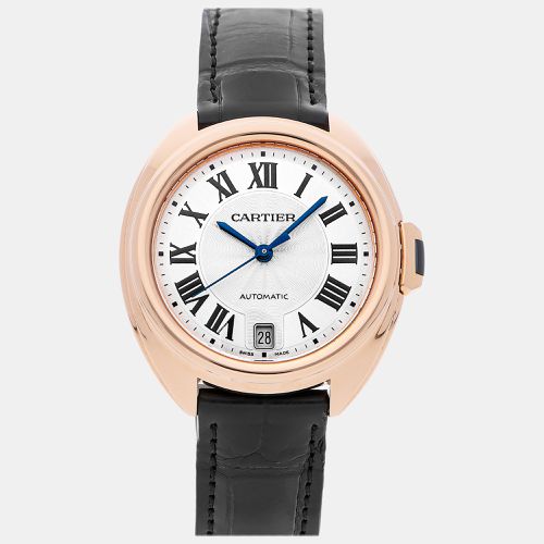 K Rose Gold Cle de WGCL0013 Automatic Women's Wristwatch 35 mm - Cartier - Modalova