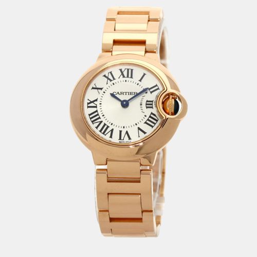 K Rose Gold Ballon Bleu Quartz Women's Wristwatch 28 mm - Cartier - Modalova