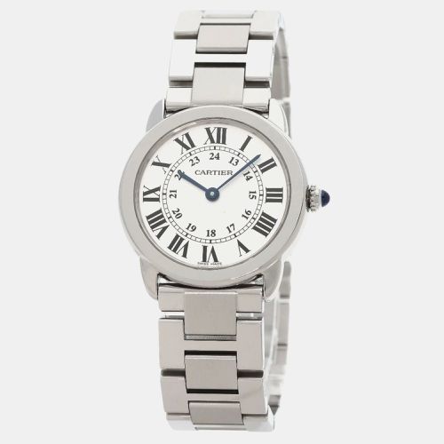 Stainless Steel Ronde Solo W6701004 Quartz Women's Wristwatch 29.5 mm - Cartier - Modalova