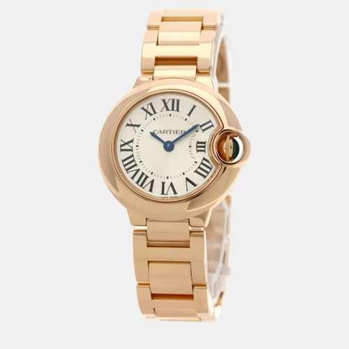 K Rose Gold Ballon Bleu W69002Z2 Quartz Women's Wristwatch 28 mm - Cartier - Modalova