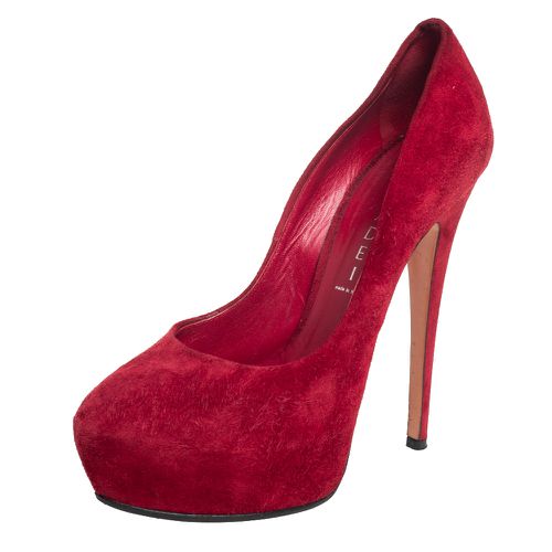 Suede Platform Pumps Size 37 - Casadei - Modalova