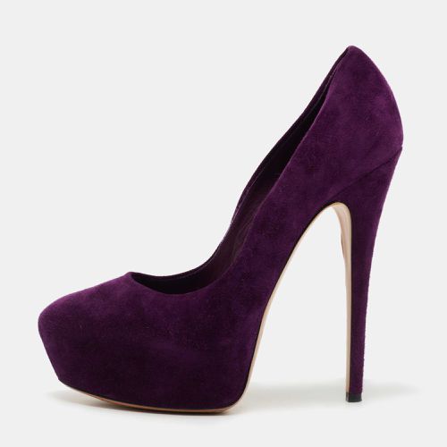 Suede Platform Pumps Size 38 - Casadei - Modalova