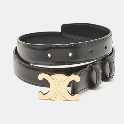 Leather Triomphe Buckle Belt 80 CM - Celine - Modalova