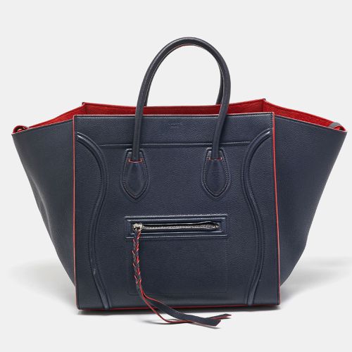 Navy Leather Medium Phantom Luggage Tote - Celine - Modalova