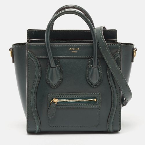 Dark Leather Nano Luggage Tote - Celine - Modalova