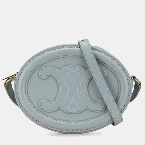 Small Calfskin Cuir Triomphe Oval Crossbody Bag - Celine - Modalova