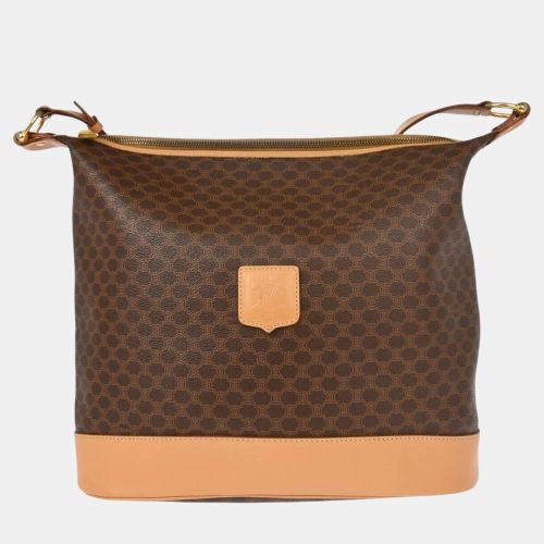 Celine Brown Macadam Shoulder Bag - Celine - Modalova