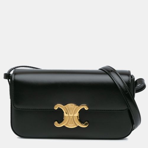 Leather Triomphe Claude Shoulder Bag - Celine - Modalova