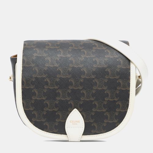 Medium Triomphe Coated Canvas Folco Crossbody Bag - Celine - Modalova