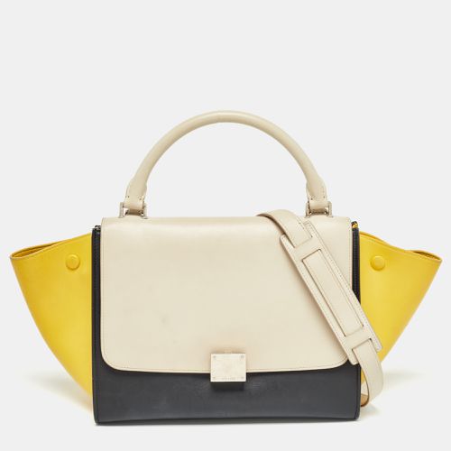 Tricolor Leather Small Trapeze Top Handle Bag - Celine - Modalova