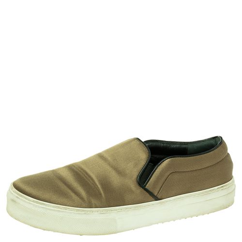 Olive Satin Slip On Sneakers Size 39 - Celine - Modalova