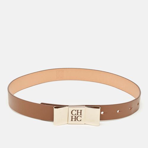 Leather Metal Bow Buckle Belt 75 CM - CH Carolina Herrera - Modalova