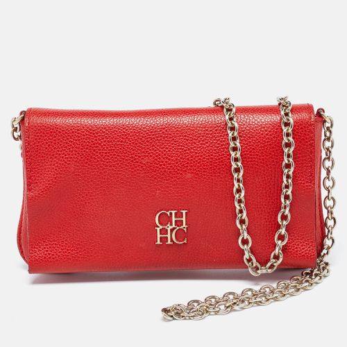 Leather Flap Chain Shoulder Bag - CH Carolina Herrera - Modalova