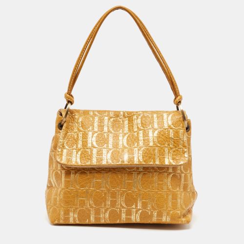 Monogram Embossed Leather Shoulder Bag - CH Carolina Herrera - Modalova