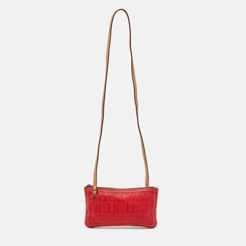 Monogram Embossed Leather Shoulder Bag - CH Carolina Herrera - Modalova