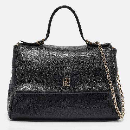 Leather Minuetto Flap Top Handle Bag - CH Carolina Herrera - Modalova