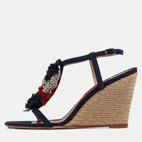 Suede Tassel Wedge Sandals Size 37 - CH Carolina Herrera - Modalova