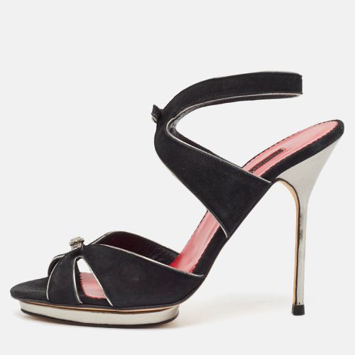 Leather Ankle Strap Sandals Size 40 - CH Carolina Herrera - Modalova