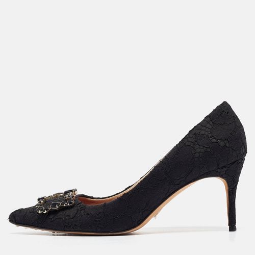 Lace and Mesh Crystal Embellished Pumps Size 40 - CH Carolina Herrera - Modalova