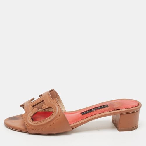 Leather Slide Sandals Size 35 - CH Carolina Herrera - Modalova