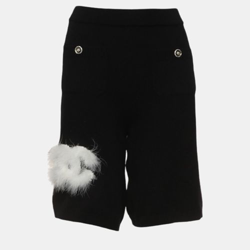 Fall Winter Fur Embellished Knit Shorts - Chanel - Modalova