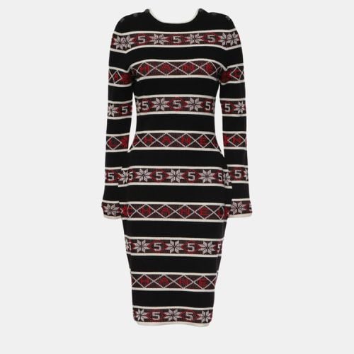 Multicolour Stripes Logo Knit Dress M - Chanel - Modalova