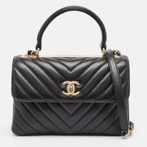 Chevron Leather Small Trendy CC Top Handle Bag - Chanel - Modalova