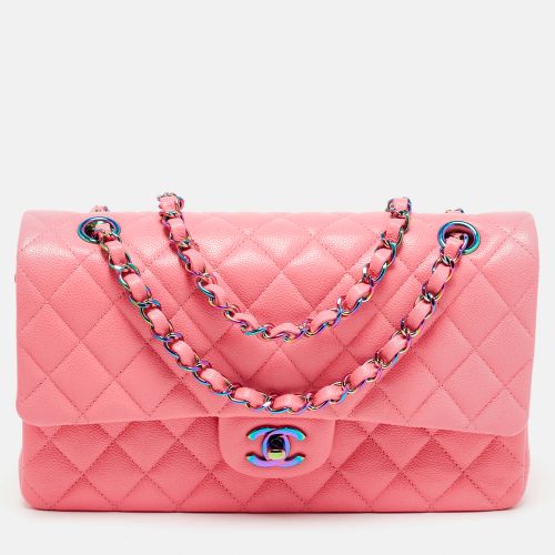 Quilted Caviar Leather Medium Classic Double Flap Bag - Chanel - Modalova