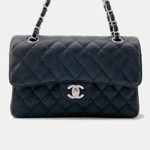 Matelasse W Flap Chain Shoulder Bag Caviar Leather Size 23 - Chanel - Modalova