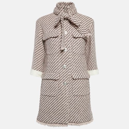 Wool Tweed Detachable Leather Cuff Coat M - Chanel - Modalova