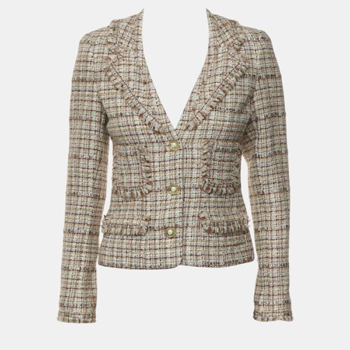 Vintage Tweed Buttoned Up Blazer S - Chanel - Modalova