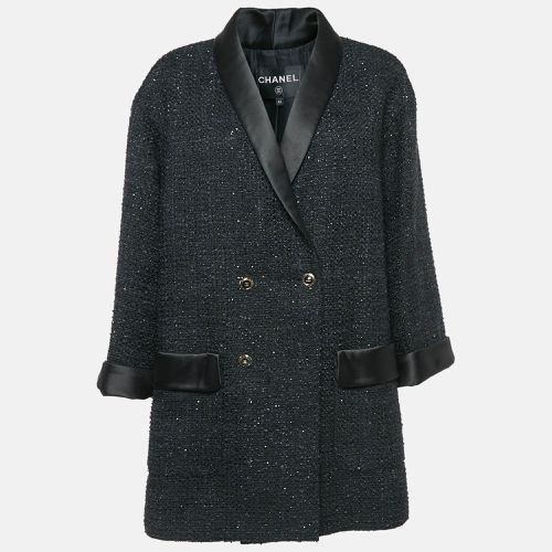 Double Breasted Tweed Oversized Blazer L - Chanel - Modalova