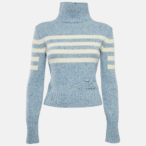 Patterned Wool High Neck Sweater S - Chanel - Modalova