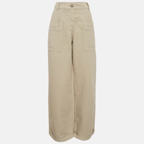 Linen Blend Straight Leg Pants M - Chanel - Modalova