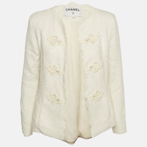 Tweed Beads Embellished Jacket S - Chanel - Modalova