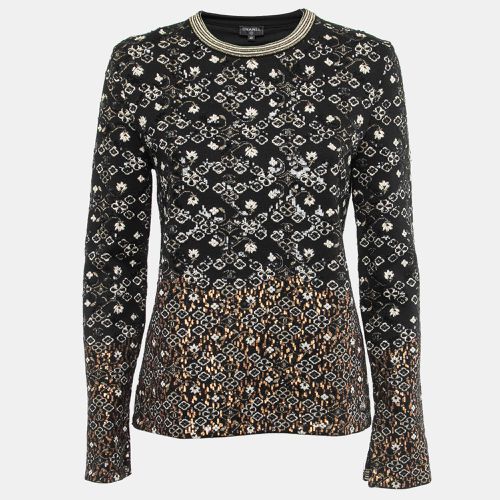 Knit Sequin Embroidered Jumper M - Chanel - Modalova