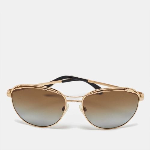 Gold Tone/ Grey Gradient 4188 Aviator Sunglasses - Chanel - Modalova