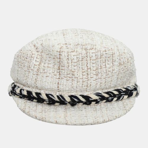 Chanel White Tweed Breton Cap - Chanel - Modalova