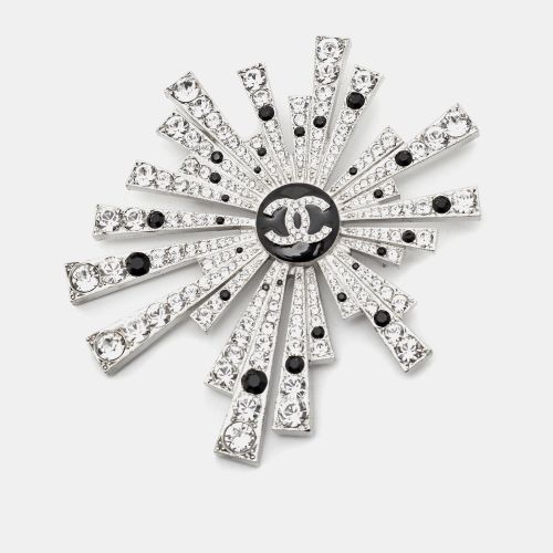 Starburst CC Enamel Crystals Tone Brooch - Chanel - Modalova