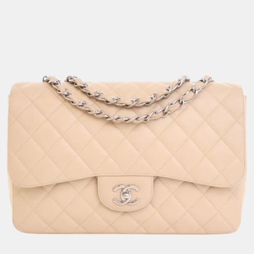 Leather Jumbo Classic Single Flap Shoulder Bag - Chanel - Modalova