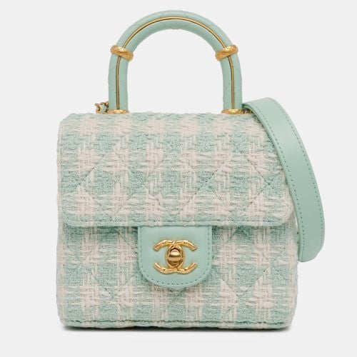 Quilted Tweed Crush Top Handle Flap - Chanel - Modalova