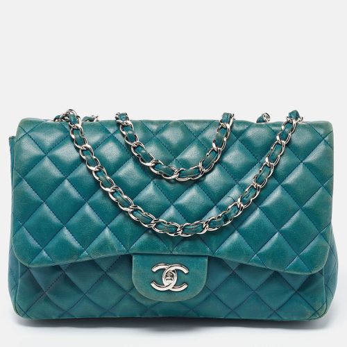 Quilted Leather Jumbo Classic Double Flap Bag - Chanel - Modalova