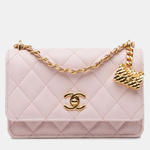 Tone Caviar Leather Flap Charm Wallet on Chain - Chanel - Modalova