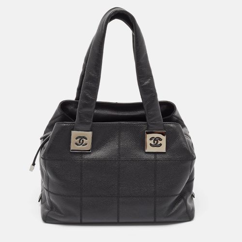 Leather Square Stitch Bowler Bag - Chanel - Modalova