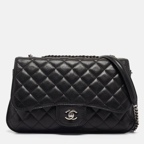 Quilted Leather CC Double Compartment Flap Bag - Chanel - Modalova