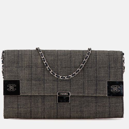 Denim Choco Bar Chain Flap Bag - Chanel - Modalova