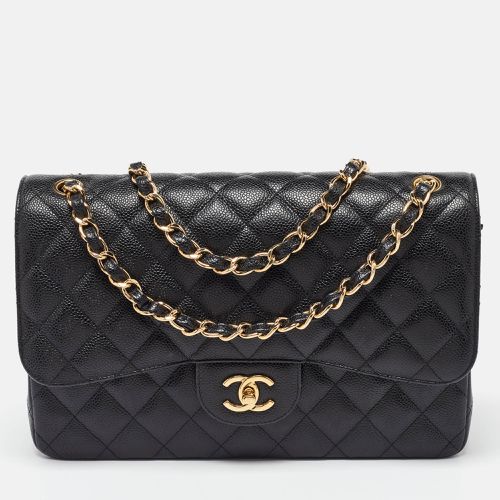 Caviar Quilted Leather Jumbo Classic Double Flap Bag - Chanel - Modalova