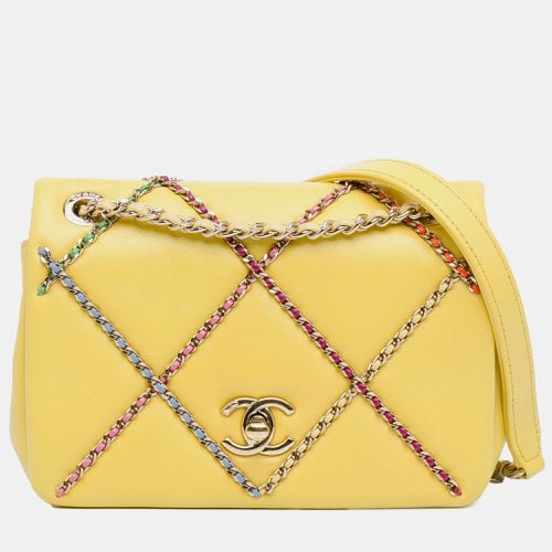 Lambskin Entwined Chain Flap Bag - Chanel - Modalova