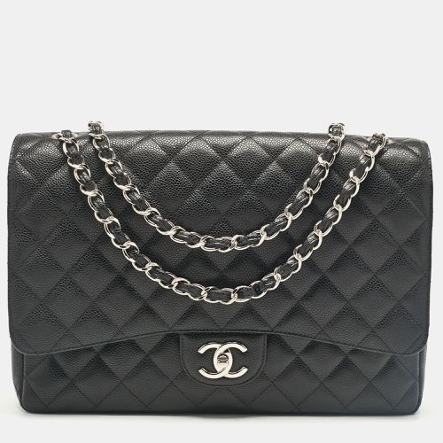 Caviar Leather Maxi Classic Double Flap Bag - Chanel - Modalova