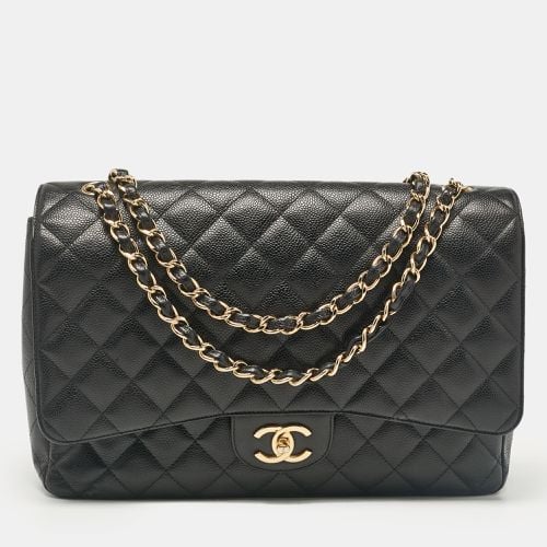 Caviar Quilted Leather Maxi Classic Double Flap Bag - Chanel - Modalova